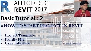 REVIT Hindi Session02  How to Start Revit [upl. by Stoneman812]