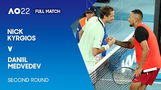 Nick Kyrgios v Daniil Medvedev Full Match  Australian Open 2022 Second Round [upl. by Barbette]