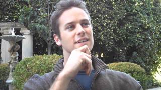 Armie Hammer Interview THE SOCIAL NETWORK Fincher Sorkin Winklevoss Part 1 [upl. by Haily]