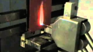 The James Heal Flammability Tester FlexiBurn in Operation [upl. by Asiil593]