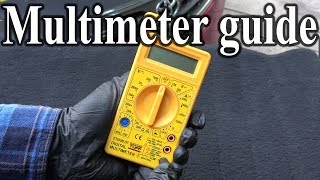 How to Use a MULTIMETER  Beginners Guide Measuring Volts resistance continuity amp Amps [upl. by Jacqueline585]