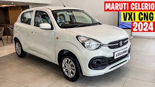 Maruti Celerio Vxi CNG 2024 Model  Celerio 2024 new model price  detailed Review [upl. by Hterag]