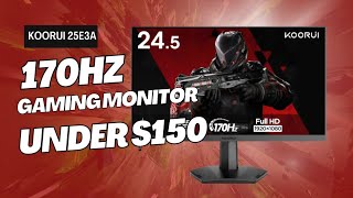 Best gaming monitor under 150 Koorui 25E3A Review [upl. by Rafferty]