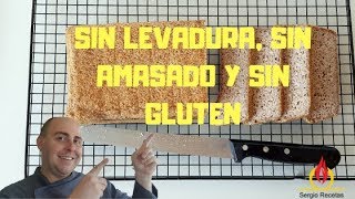 PAN DE TRIGO SARRACENO SIN GLUTEN SIN AMASADO Y SIN LEVADURA Escuela de panadería [upl. by Memberg]