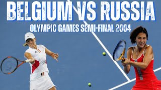 JUSTINE HENIN VS AMELIE MYSKINA  2004 OLYMPIC GAMES SEMIFINAL [upl. by Yared964]