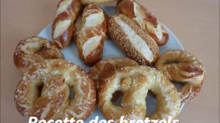 recette des bretzels et des mauricettes fait maison par quot Au bon pain et Petites douceursquot [upl. by Inalawi273]