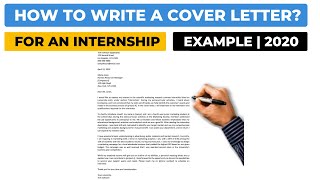 How To Write A Cover Letter For An Internship  Example [upl. by Stesha]