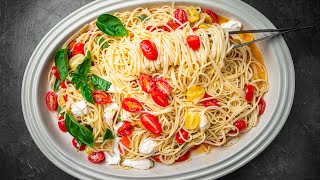 Caprese Pasta  My New Favorite Pasta To Make For Lazy Summer Nights [upl. by Boyd]