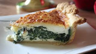 SPINACH CHEESE FETA QUICHE  Absolutely delicious and easy to make [upl. by Anayt]