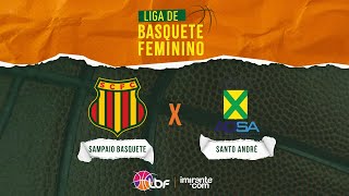 Sampaio Basquete x Santo André  AO VIVO E COM IMAGENS  LBF 2024 [upl. by Atnom114]