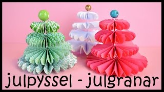 Julpyssel  julgran av papper [upl. by Kcirdor]