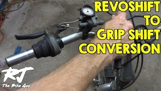 Replacing Shimano Revoshift With SRAM Grip Shift Shifters [upl. by Bryce]