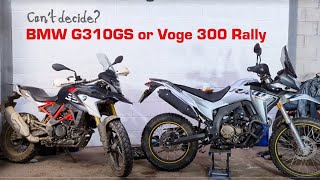 Which small bore adventurer BMW GS 310 or Voge 300 Rally quick static comparison [upl. by Deden]