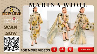 Iznik Winter Marina Wool Iznik festive lawn Traditional wedding looksfashiondesign iznik [upl. by Atirys307]