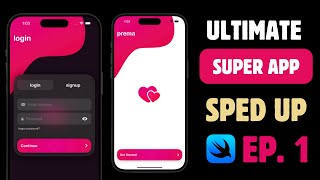 BUILD THE ULTIMATE SUPER APP TO MASTER SWIFTUI  FIREBASE  EPISODE 1 SPED UP Onboarding [upl. by Bentlee619]