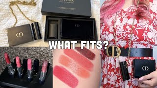 Rouge Dior Lip Minaudière 2022 What Fits How To Style amp Swatches [upl. by Assillam]