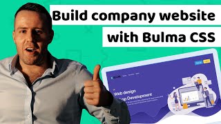 How to build company website with Bulma CSS [upl. by Sisenej]