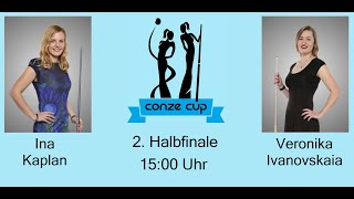 CONZE Cup 2023  Ina Kaplan  Veronika Ivanovskaia  2 Halbfinale [upl. by Nwahsor]