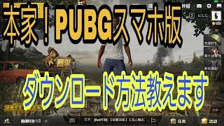 ダウンロードの仕方わからない方、教えますAndroidのみ【スマホ版PUBG】 [upl. by Gisele]