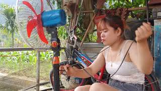 Genius girl quickly repairs electric fan motors [upl. by Aniaz187]