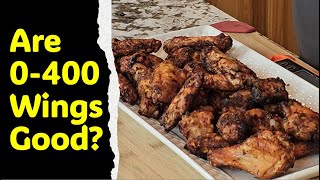 Are Zero to 400 party wings on Traeger pellet grill crispy [upl. by Halak]