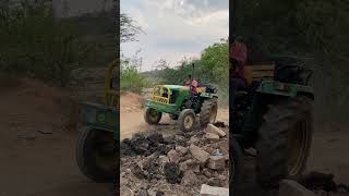 John Deere tractor working with loaded trolley shots trending tractor [upl. by Mundt]