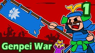 Genpei War 1 How the Samurai Took Over Japan  History of Japan 60 [upl. by Anisamot]