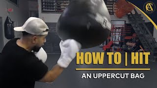 How To  Hit an Uppercut Bag  Boxing [upl. by Beverlee]