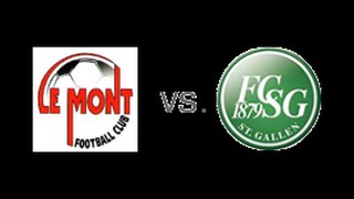 Fc Le mont les vs Fc St Gallen 170916 [upl. by Kcirrez566]