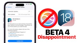 iOS 18 Beta 4 Public Beta 2 Released  DISAPPOINTING [upl. by Toy]