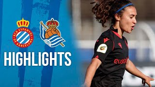 HIGHLIGHTS  RCD Espanyol 04 Real Sociedad  1ª Div Femenina [upl. by Cl]