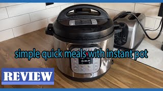 Instant Pot Duo 7in1 Mini Electric Pressure Cooker Review  simple quick meals with instant pot [upl. by Ginelle70]