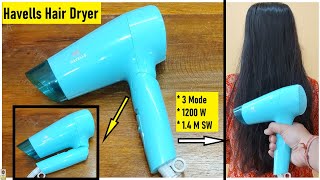 Havells HD2222 Hair Dryer Unboxing  1200 Watt ⚡ 14 m Cord Honeycomb Inlet 3 temperature mode [upl. by Katonah]