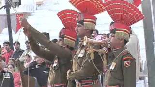 Indian and Pakistan soldier have a friendly handshake at Wagah Border [upl. by Sainana316]