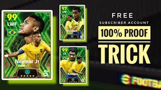 Epic Neymar jr  Romario  Delinson trick in Brazil 🇧🇷 pack  100 proof  efootball 24 Mobile [upl. by Hadihahs]