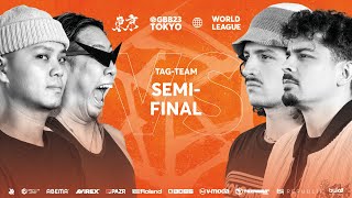 Rogue Wave 🇫🇷 🇨🇴 vs ROFU 🇯🇵 I GRAND BEATBOX BATTLE 2023 WORLD LEAGUE I Tag Team Semifinal [upl. by Nolaj]