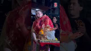 Shefali Jariwala Welcomes Bappa Home With Love Ganpati Bappa Moryaa  N18S shorts viralvideo [upl. by Trawets]