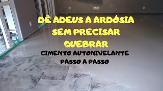 Piso direto na ardósia  Piso sobre ardósia sem quebrar [upl. by Esinev]