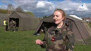 Bron  baptême du feu pour les futurs médecins militaires [upl. by Gorges884]