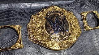 new 2023 shop wwe world heavyweight replica belt whats behind the plates [upl. by Yoc]