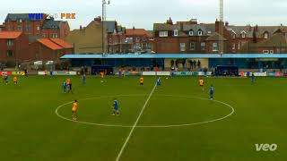 Whitby Town 2 Prescot Cables 1  Pitching In NPL Highlights [upl. by Ortrude]