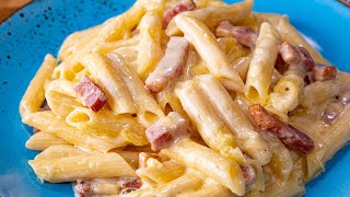 Paste cu sos carbonara la cuptor  Idei de rețete [upl. by Arrec]