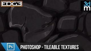 Photoshop Tutorial  Create HandPainted Tileable Textures HD by 3dmotive [upl. by Luemas]