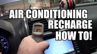 HOW TO HONDA AC System Recharge  EASY [upl. by Netti]