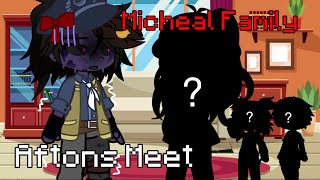 Aftons Meet Micheal’s Family  Gacha Fnaf  Gacha Afton  Afton Family [upl. by Laurianne]