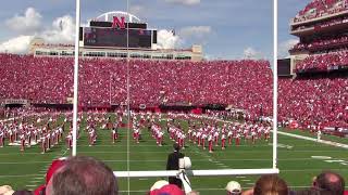 Cornhusker Marching Band  pregame  23Sep17 [upl. by Keare592]