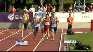 Mens 800 m Tallinn European Junior Championships EST [upl. by Ecal2]