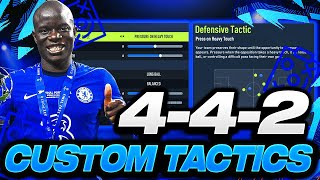 FIFA 22  quotUpdatedquot 442 CUSTOM TACTICSINSTRUCTIONS  FIFA 22 ULTIMATE TEAM [upl. by Rella]