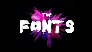 Top fonts for Graphics Designers that are actually DOPE [upl. by Reklaw483]