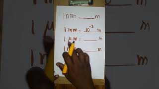 nanometer to meter micrometer to meter millimeter to meter [upl. by Airtina882]